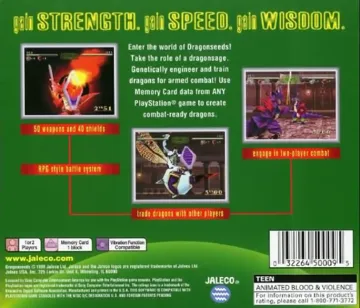 Dragon Seeds (US) box cover back